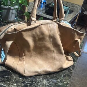 Classic Tan Leather Tote Bag - Free People